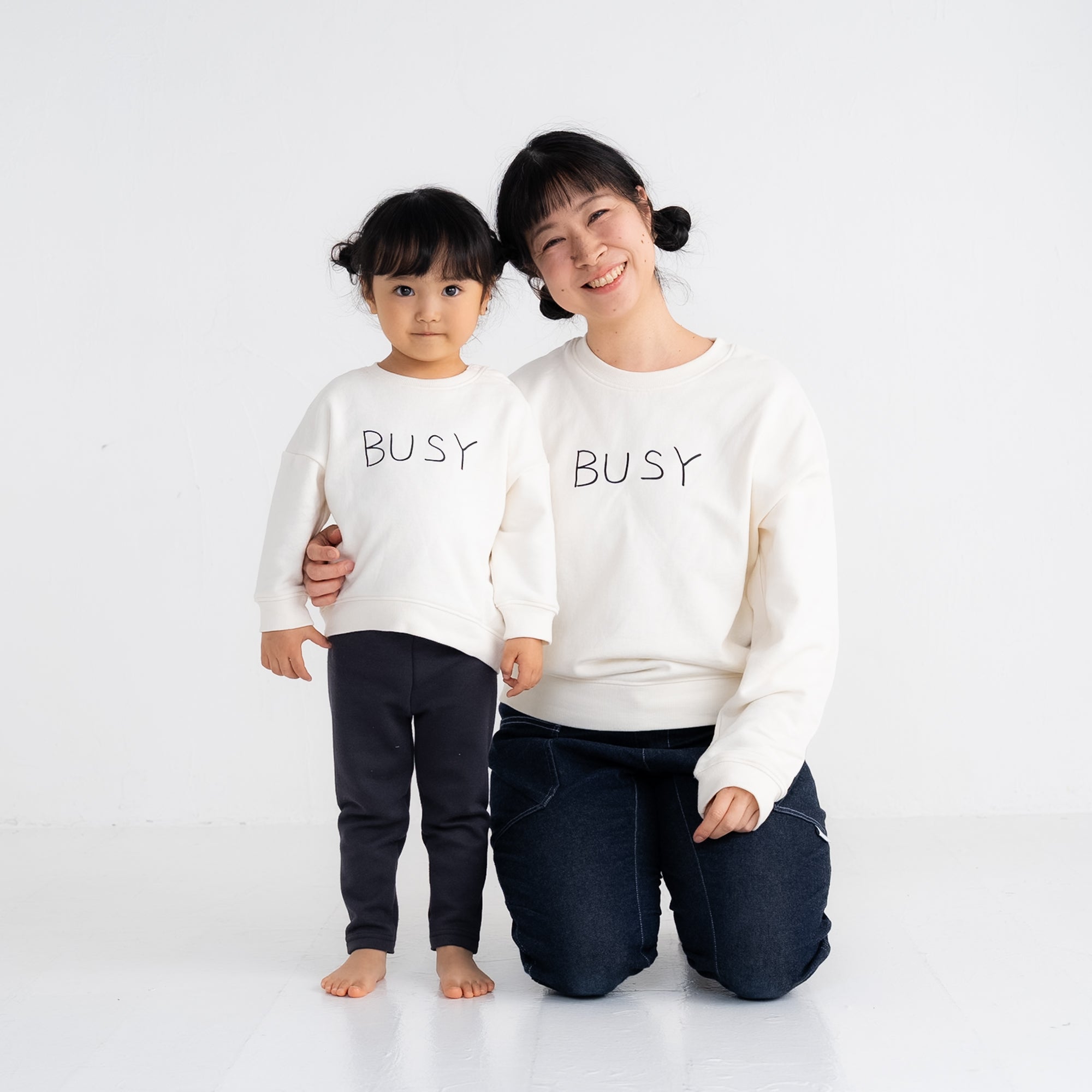 BUSY | 親子ペアセット・長袖スウェット