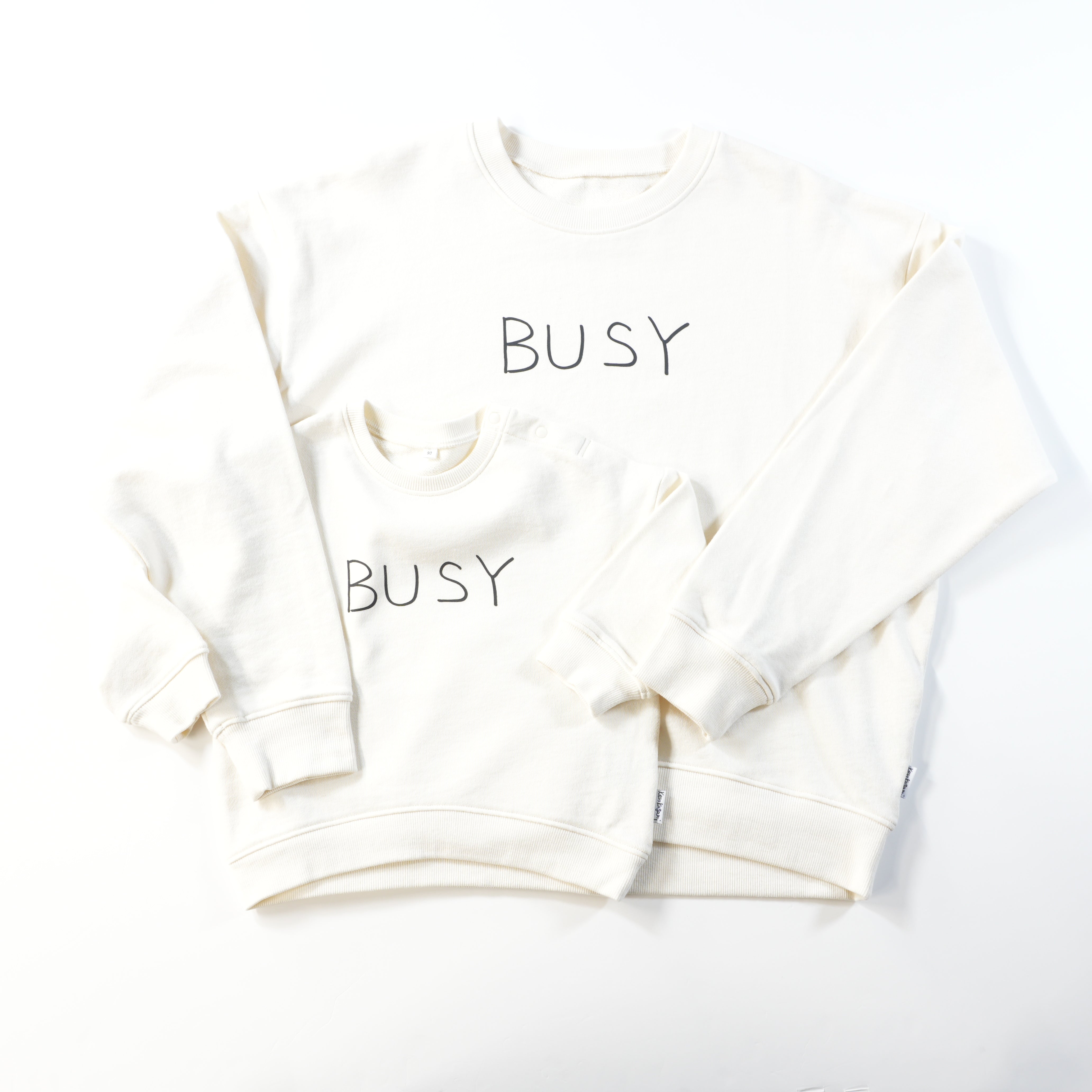 BUSY | 親子ペアセット・長袖スウェット