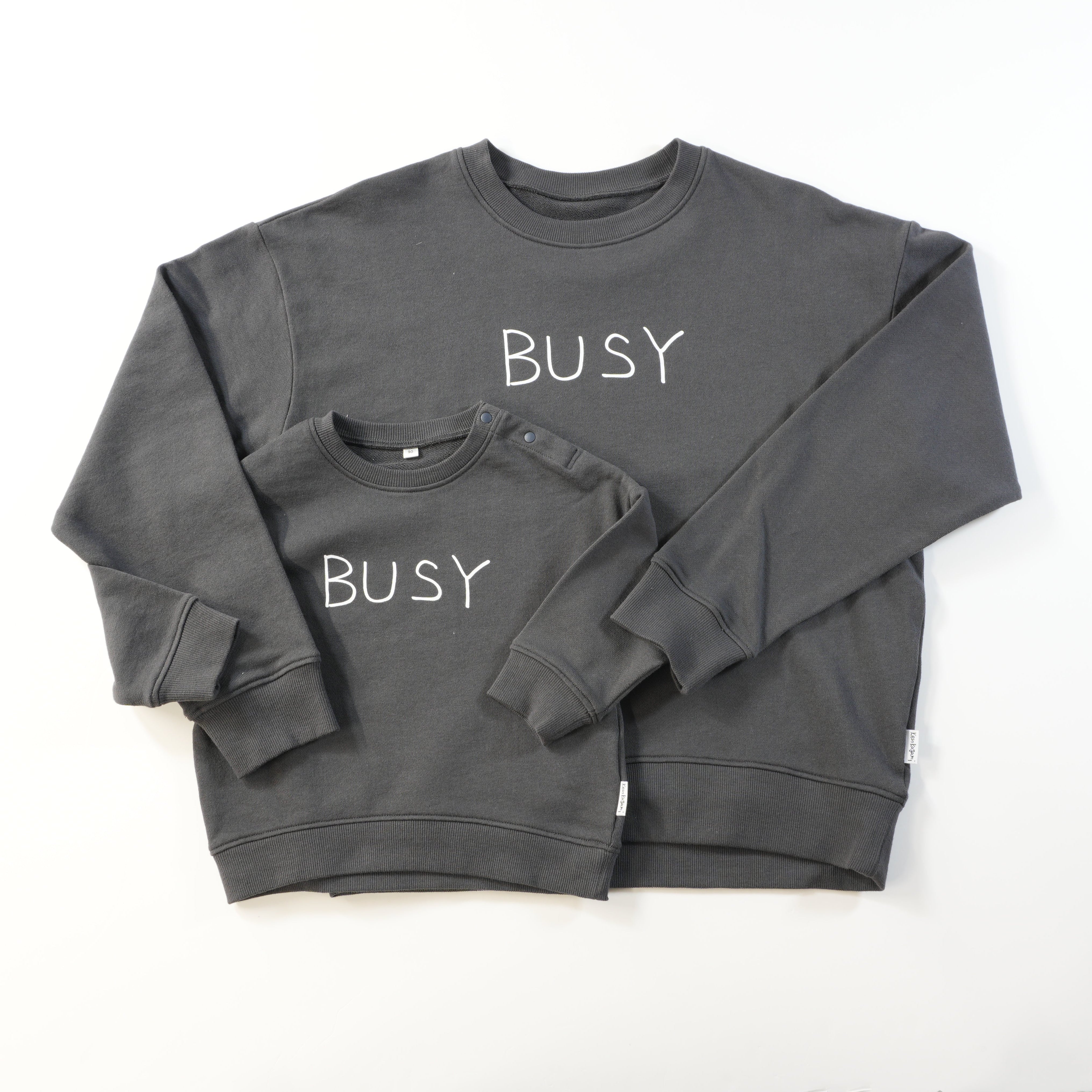 BUSY | 親子ペアセット・長袖スウェット
