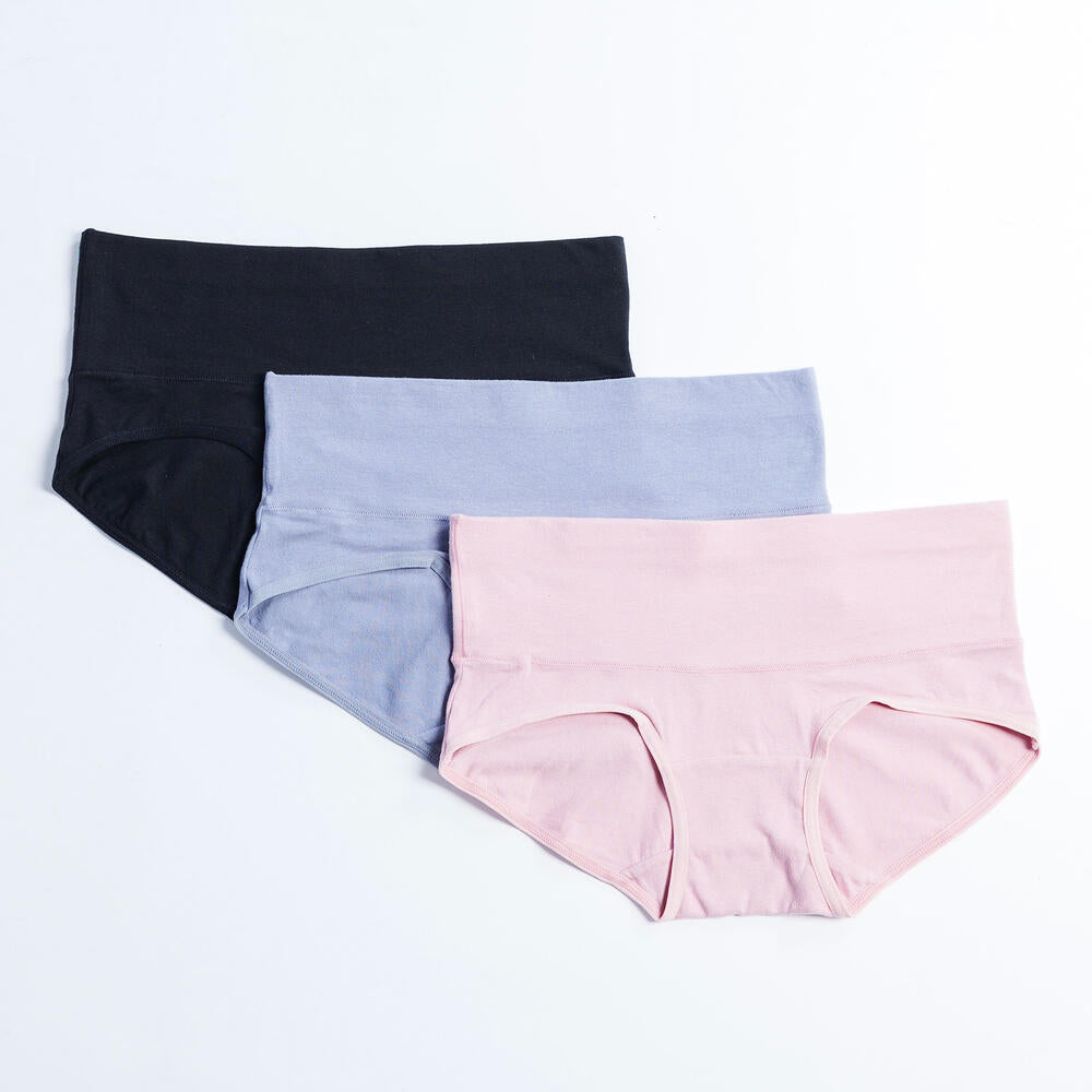 【3枚セット】 お腹にやさしい綿ストレッチショーツ | レディース・インナー