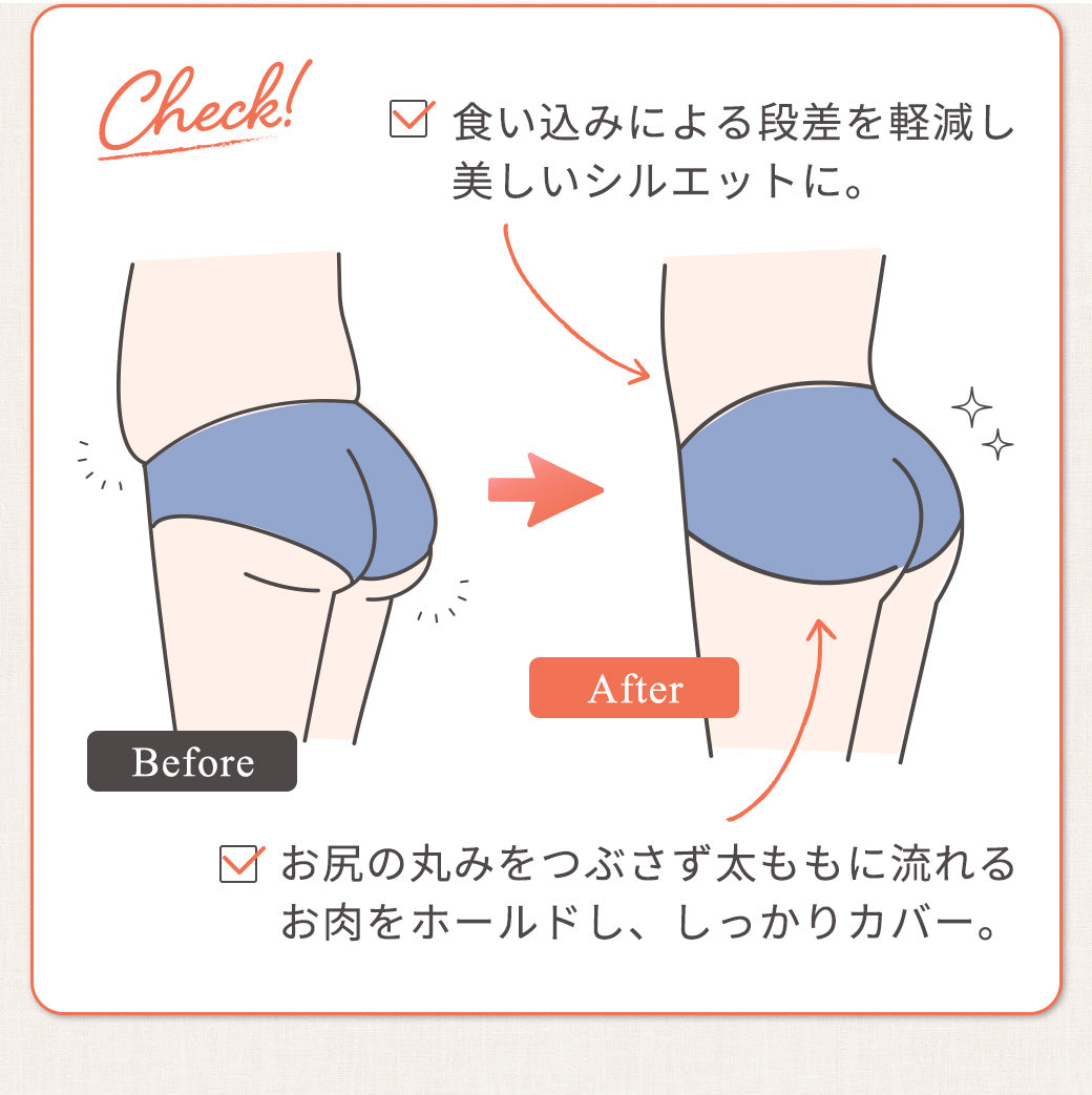 【3枚セット】 お腹にやさしい綿ストレッチショーツ | レディース・インナー