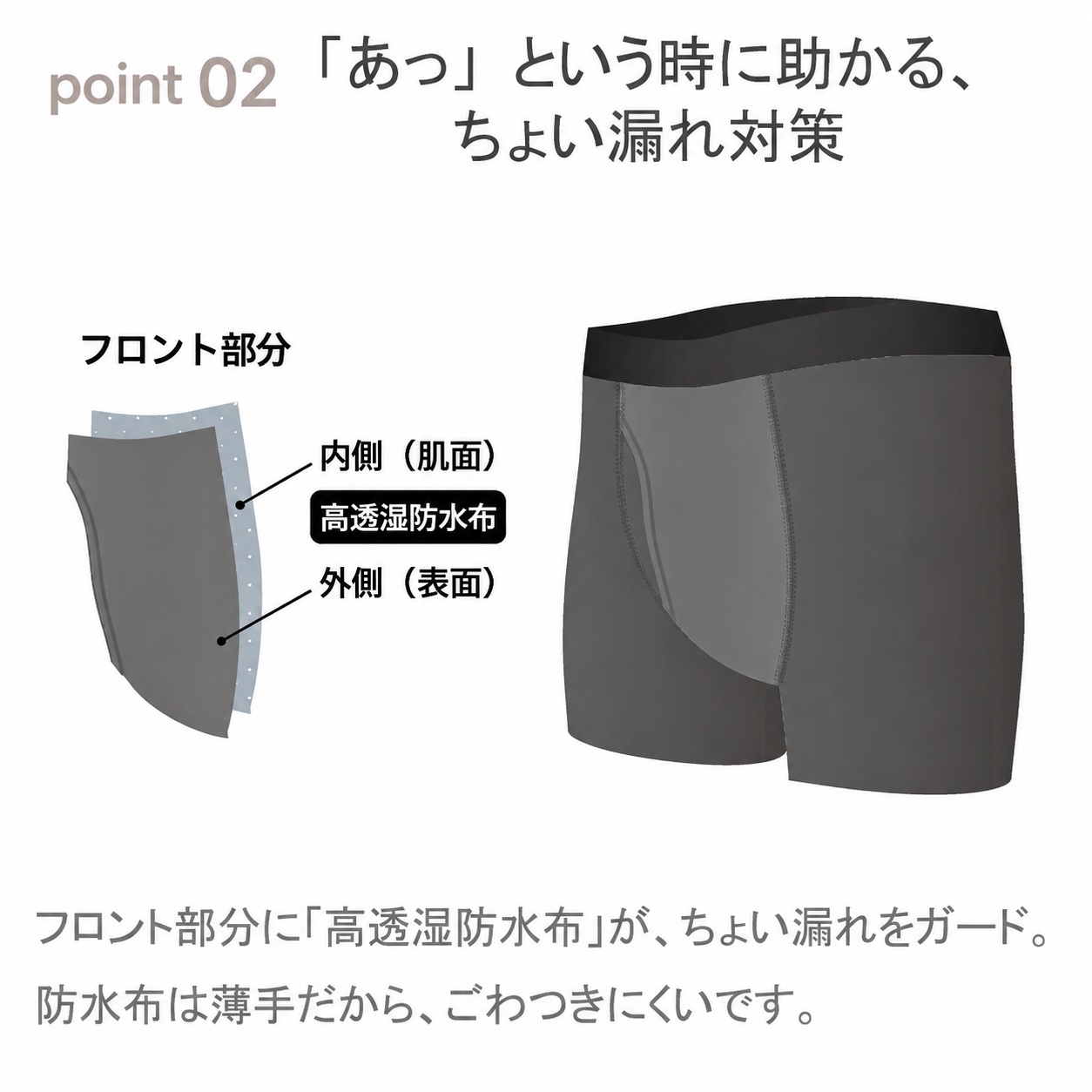 【ちょい漏れ対策】 ステテコパンツ | メンズ・インナー
